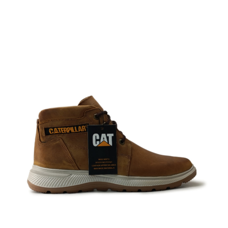 نیم بوت مردانه CAT بندی چرم طبیعی